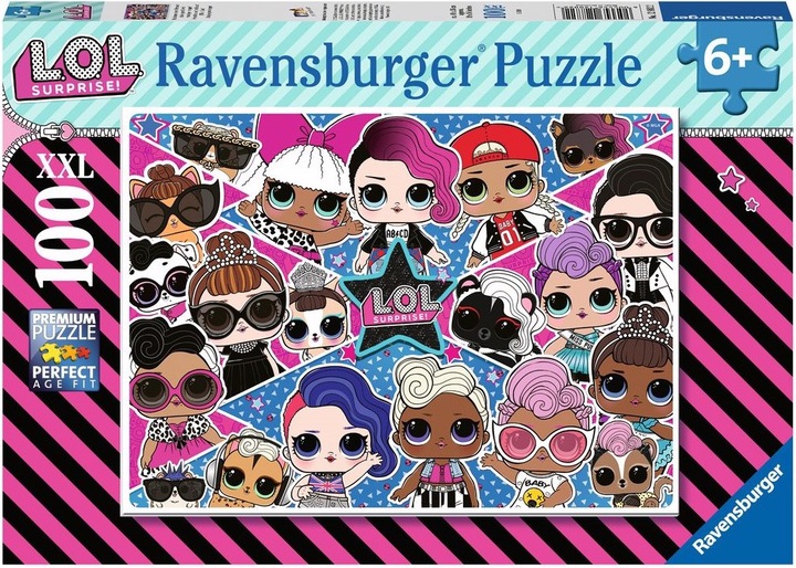 Actual product image Ravensburger Ravensbuger Puzzels 100 XXL LOL: L.O.L. Surprise (100 pieces)