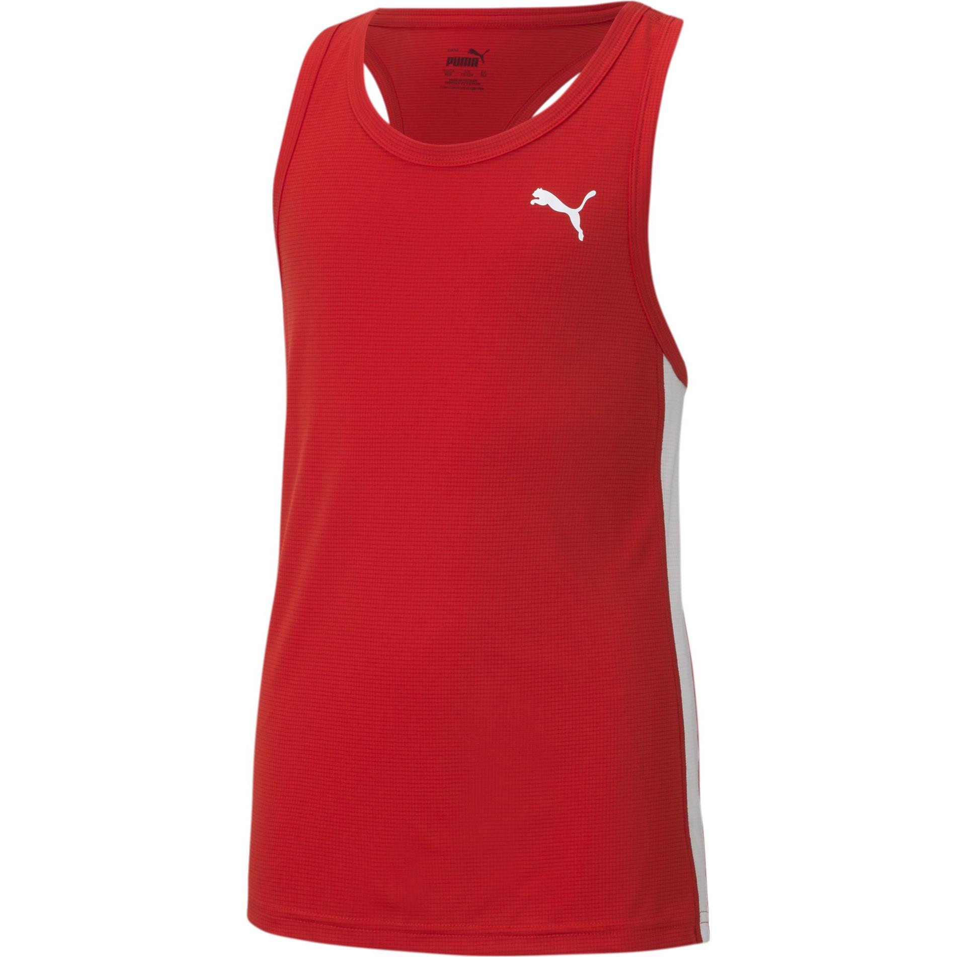 Puma, Herren, Sportshirt, Cross the Line Singlet 2.0 Y-520340 (152), Rot, 152