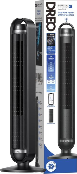 Produktbild Dreo - Tower Fan WiFi, 9 Speeds, 4 Modes, 106cm - Smart (48 dB)