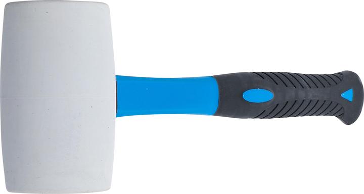Actual product image BGS Rubber Mallet Fibreglas Shaft white Head Ø 64 mm 750 g (968 g)