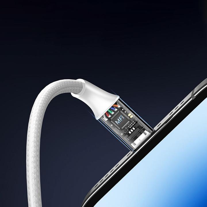 Image du produit Ugreen Lightning USB Nylon Alu MFi (1.50 m, USB 2.0)