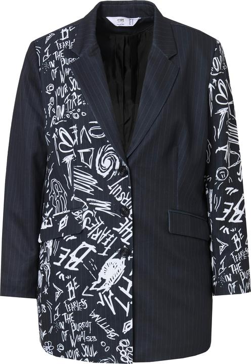 Image du produit Angel of Style Blazer, oversized, Nadelstreifen, Metallic-Print (52)