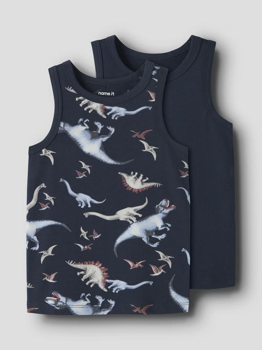 Produktbild Name it Nmmtank Top 2p Navy Dino Noos (98)