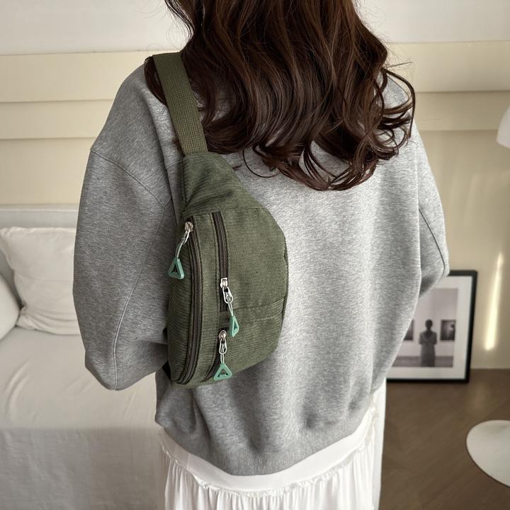 Immagine prodotto Only-Bags.Store Schicke Cord-Crossbody-Slingtasche - vielseitig und bequem, perfekt zum Einkaufen, Spazierengehen