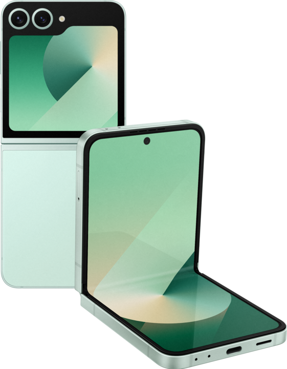 Samsung Galaxy Z Flip6 (256 GB, Mint, 6.70", SIM + eSIM, 50 Mpx, 5G)