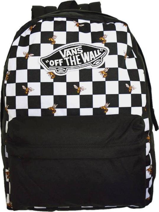Vans Realm Bee Checkerboard Youth School Backpack - VN0A3UI6YZT (22 l)