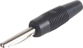 Image du produit Hirschmann FICHE DE CONTACT COMPLETE 4mm AVEC RACCORDEMENT FILETÉ / NOIR (sur 20)