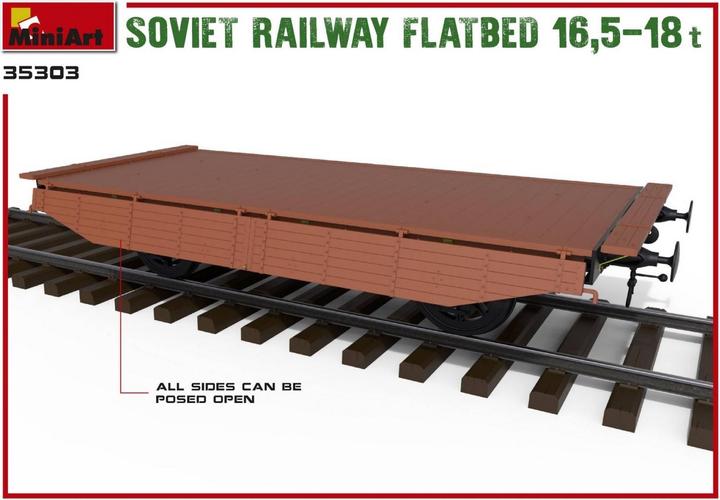 Actual product image Mini art Soviet Railway Flatbed 16.5-18 t