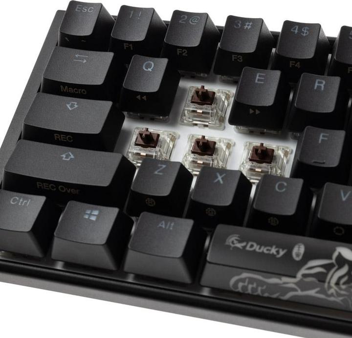 Actual product image Ducky One 3 Classic Black/White SF Gaming Keyboard, RGB LED - MX-Brown (US) (USA, Cable)