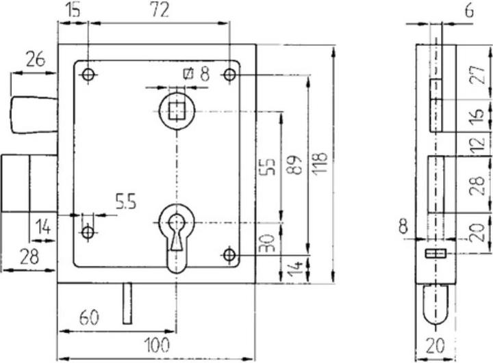 Actual product image Bever Box lock