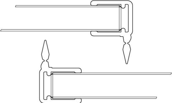Actual product image Vitris Dichtleiste vertikal 2490mm tiefschwarz