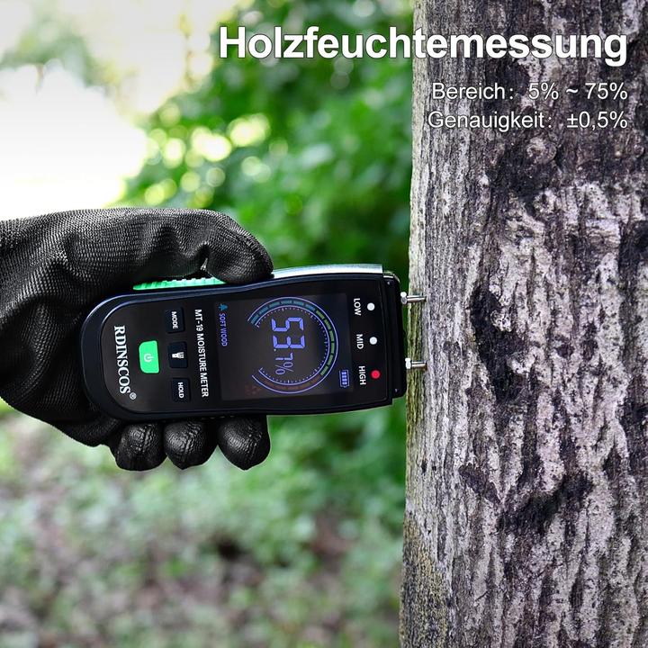 Actual product image Rdinscos Holzfeuchtemessgerät