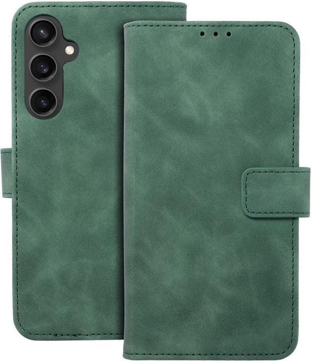Actual product image OEM Back panel cover TENDER Book Case for SAMSUNG S23 FE green (Samsung Galaxy S23 FE)