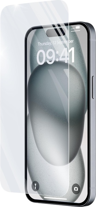 Actual product image Cellularline Impact Glass (1 Piece, Apple iPhone 15 Plus, Apple iPhone 15 Pro Max)