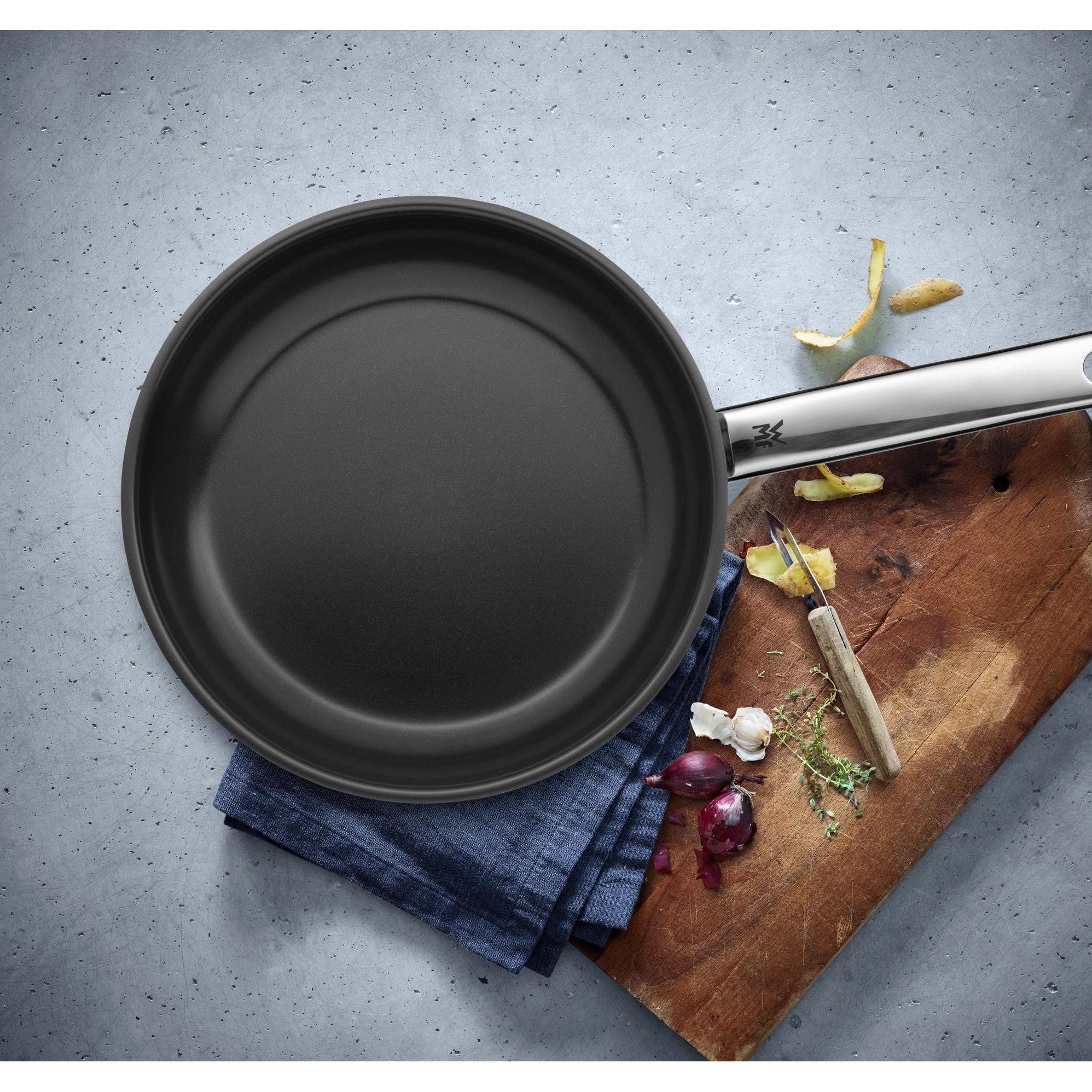 Thumbnail - WMF Antihaft Pfanne Edelstahlpfanne Bratpfanne 24cm Induktion Durado beschichtet, Pfanne + Kochtopf, Silber