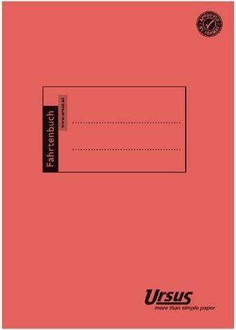 Fahrtenbuch Ursus T154 608204 DIN A5 Liniert 80 g/m² Orange (40 x)