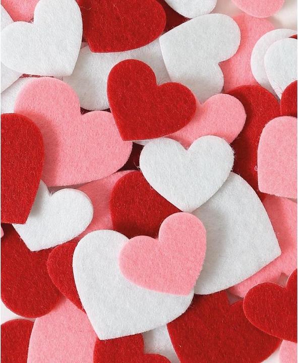 Actual product image I Am Creative Felt hearts