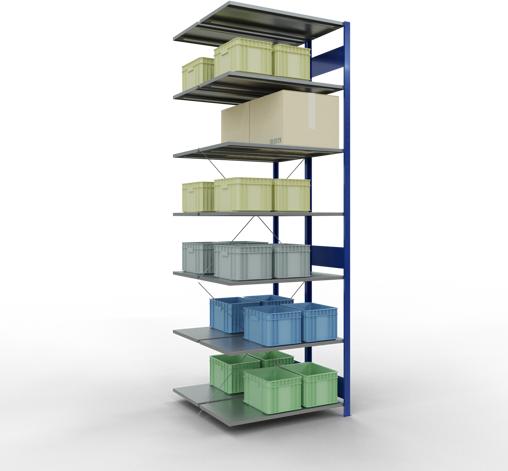 Actual product image Schulte Lagertechnik Double add-on shelf MULTIplus150