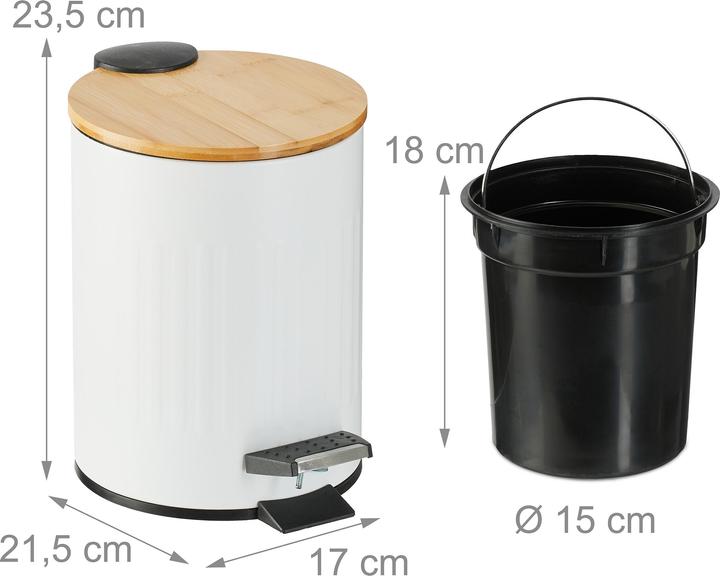 Produktbild Relaxdays Mülleimer (3 l)