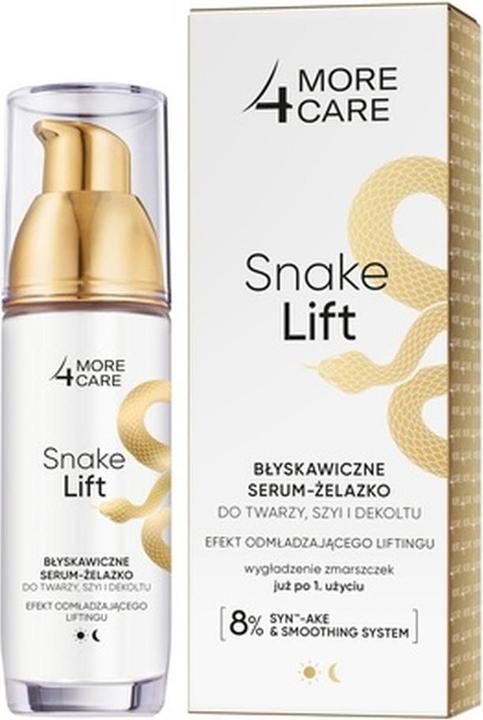 Actual product image Oceanic More4Care Snake Lift Błyskawiczne Serum-żelazko do twarzy,szyi i dekoltu 35ml (35 ml)