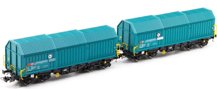 Actual product image Piko SBB 2er Set Teleskophaubenwg. C mit Y25-Drehgestellen Ep VI (Track VI)
