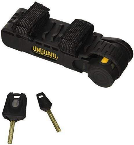 Actual product image Onguard bicycle lock Heavy Duty Link Plate Lock K9 folding 8114 100cm 5 keys with code (ONG-8114) (112.50 cm)