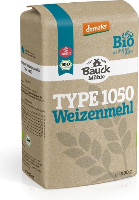 Image du produit Bauckhof V! Farine de blé type 1050 DEMETER (1000 g)