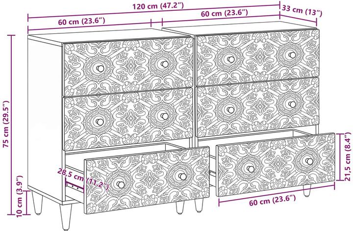 Produktbild vidaXL Modernes Sideboard