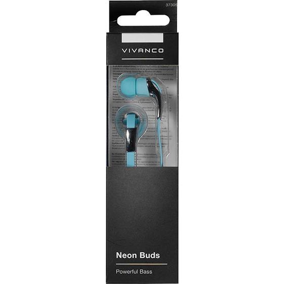 Thumbnail - Vivanco Neon Buds Wired Headphones In-ear Music Blue, Metallic (Kabelgebunden), Kopfhörer, Blau
