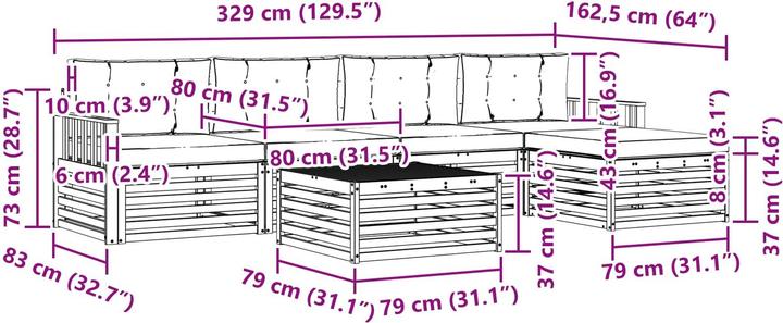 Produktbild vidaXL Outdoor-Sofa