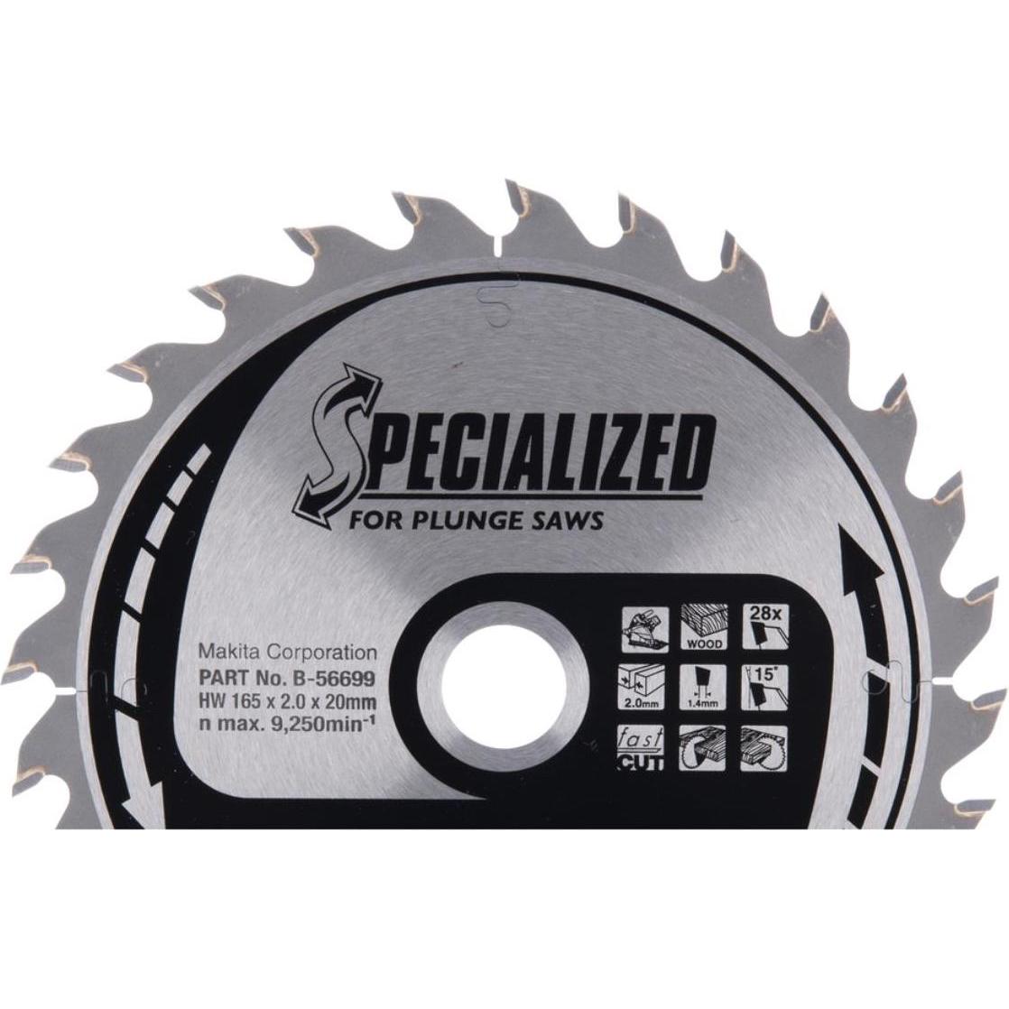 Thumbnail - Makita, Sägeblatt, SPECIALIZED Kreissägeblatt für Akku-Eintauchsäge 165/20