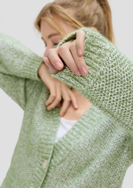 Produktbild s.Oliver Strickjacke Strickjacke aus Baumwollmix (40)