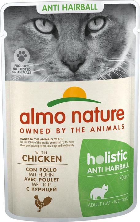 Actual product image Almo Nature Anti Hairball Chicken 70g (Senior, Adult, 1 pcs., 70 g)