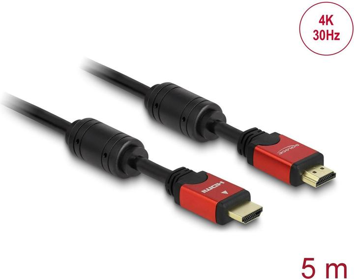 Produktbild Delock HDMI (Typ A) — HDMI (Typ A) (5 m, HDMI)