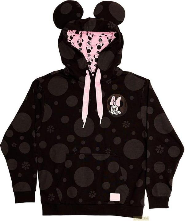 Actual product image Loungefly Disney by Kapuzenpullover Unisex Minnie Rocks the Dots Florals Grösse XL (XL)