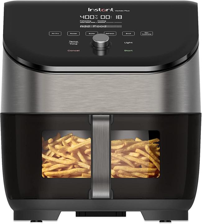 Actual product image Instant Pot Vortex Plus ClearCook OdourErase RVS 5.7 litre (6 Qt) 6-in-1 airfryer frituren roosteren grillen bak
