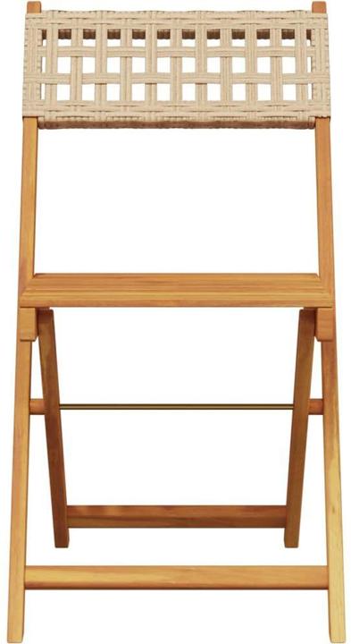 Image du produit VidaXL Chaises de bistrot 2 pcs. Acacia et poly rotin