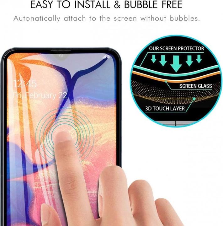 Actual product image Screenguard Samsung Galaxy A10 Full Screen Protective Glass Film 2.5D 9H (1 pcs., Samsung Galaxy A10)