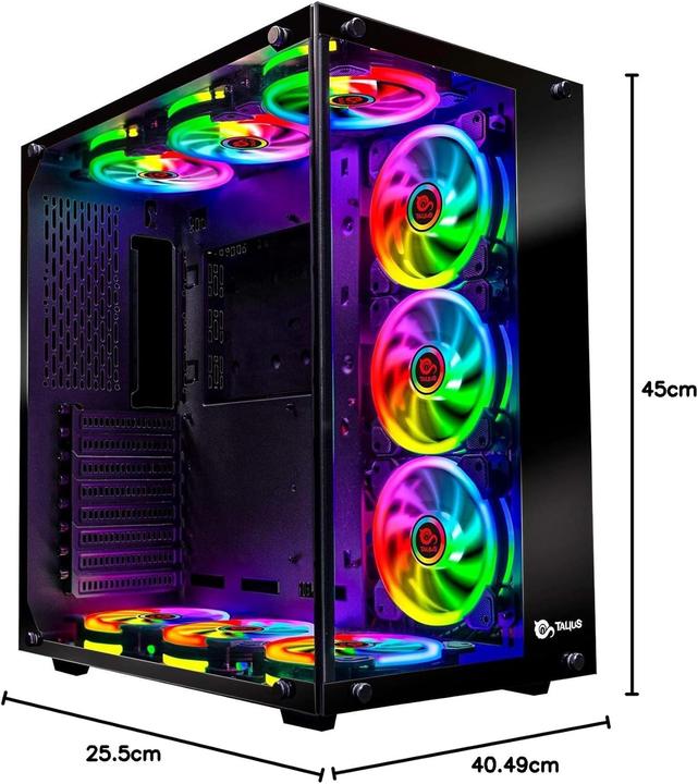 Actual product image Talius Cronos ATX Gaming Box, Black (ATX, mATX, Mini-ITX)