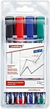 Immagine prodotto Edding Marcatori per lavagne bianche 360 (Multicolore, 3 mm, 4 x)