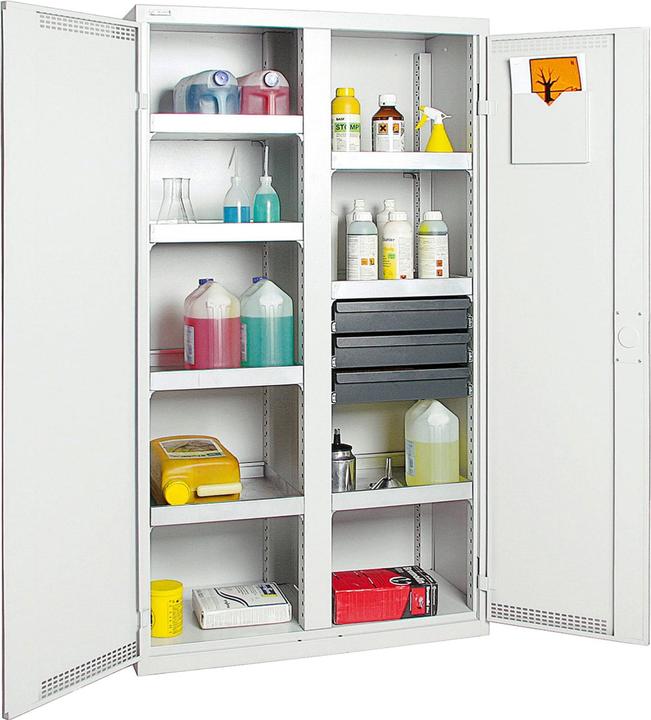 Produktbild kaiserkraft Umweltschrank, Türen gelocht (100 cm, 180 cm)