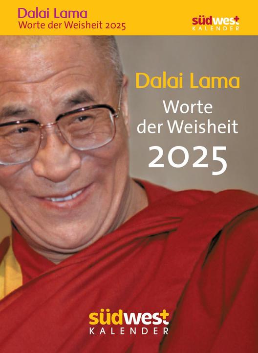 Dalaï Lama - Paroles de sagesse 2025 - Calendrier journalier détachable à poser ou à suspendre (11 x 15 cm, Allemand)