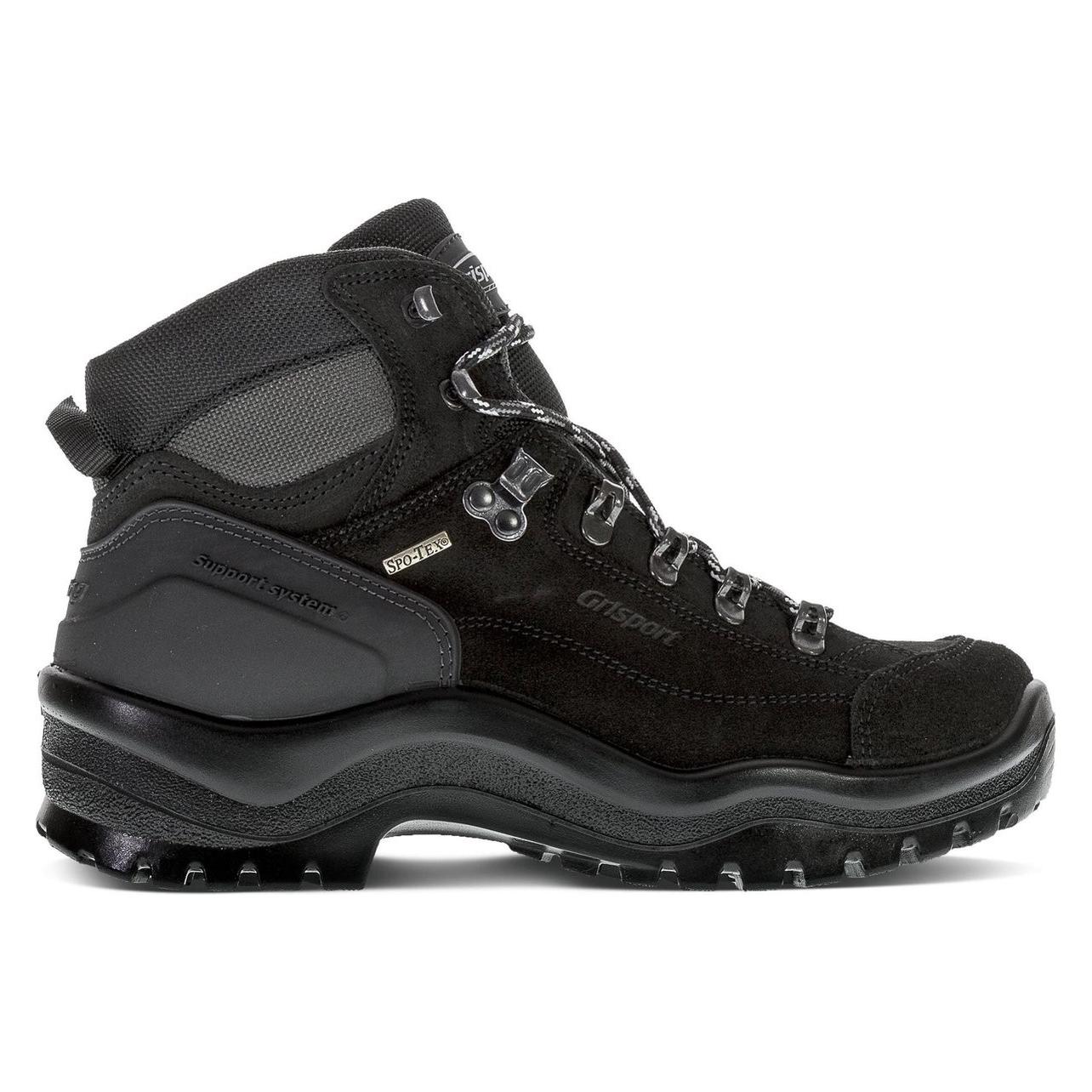 GriSport, Unisex, Wandelschoenen, Bergen Mid Unisex Wandelschoenen - Black (12200-01) (42), Zwart