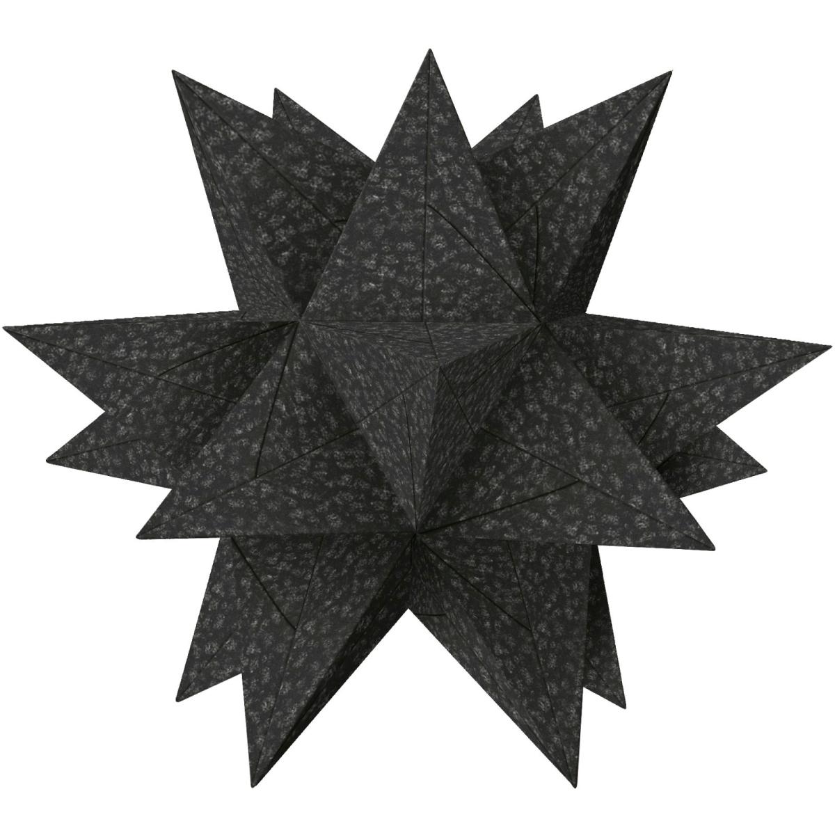 Thumbnail - Ursus, Bastelpapier, Faltblätter Aurelio Stern Pleasure 135g/qm 15x15cm VE=33 BLatt schwarz (135 g/m², 1 x)