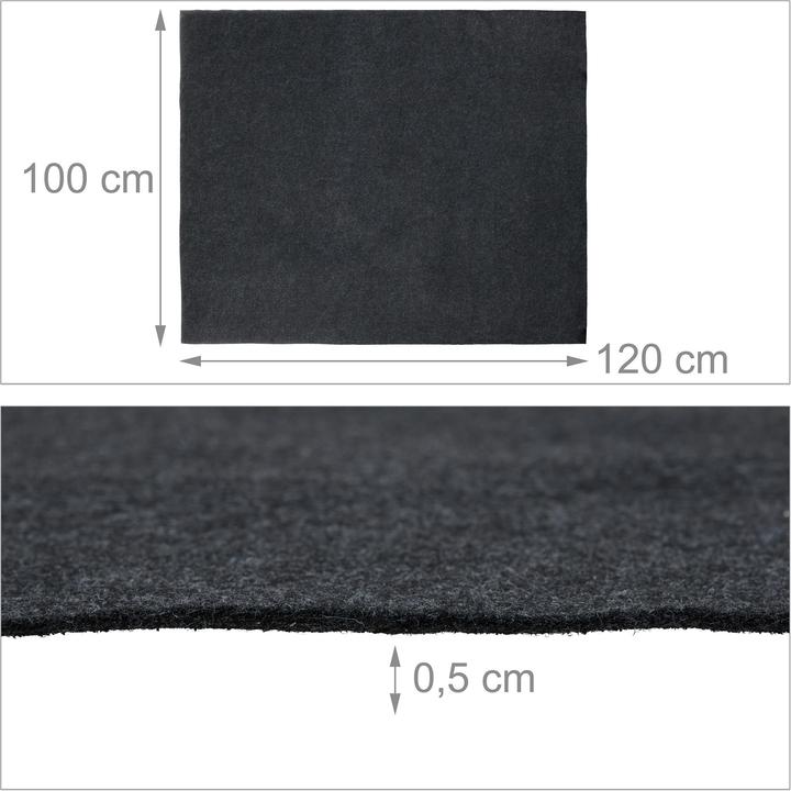 Actual product image Relaxdays Floor protection mat (120 x 100 cm)