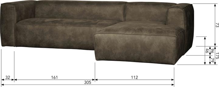 Actual product image Woood Bean (Corner sofa)