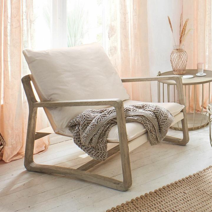 Produktbild Loberon Sessel Jowna creme/braun