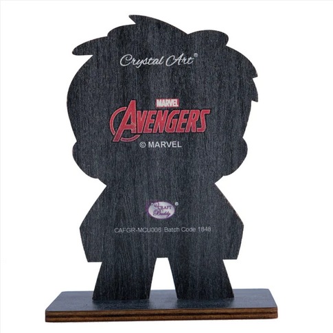 Actual product image Craft Buddy Hulk, Crystal Art Figure approx. 11x8cm