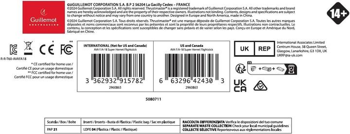 Produktbild Thrustmaster AVA F/A-18 Super Hornet Flight Stick (PC)
