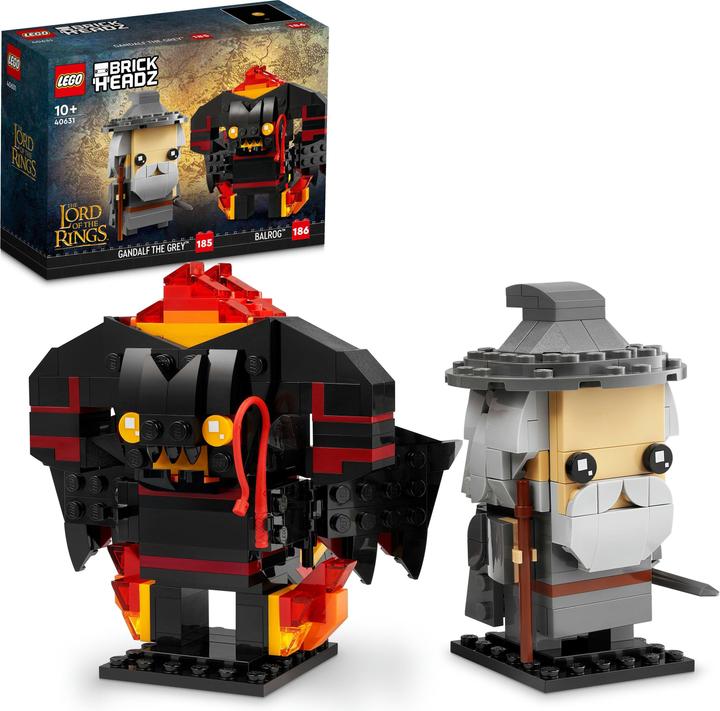 Produktbild LEGO Gandalf der Graue und Balrog (40631, LEGO Brickheadz)